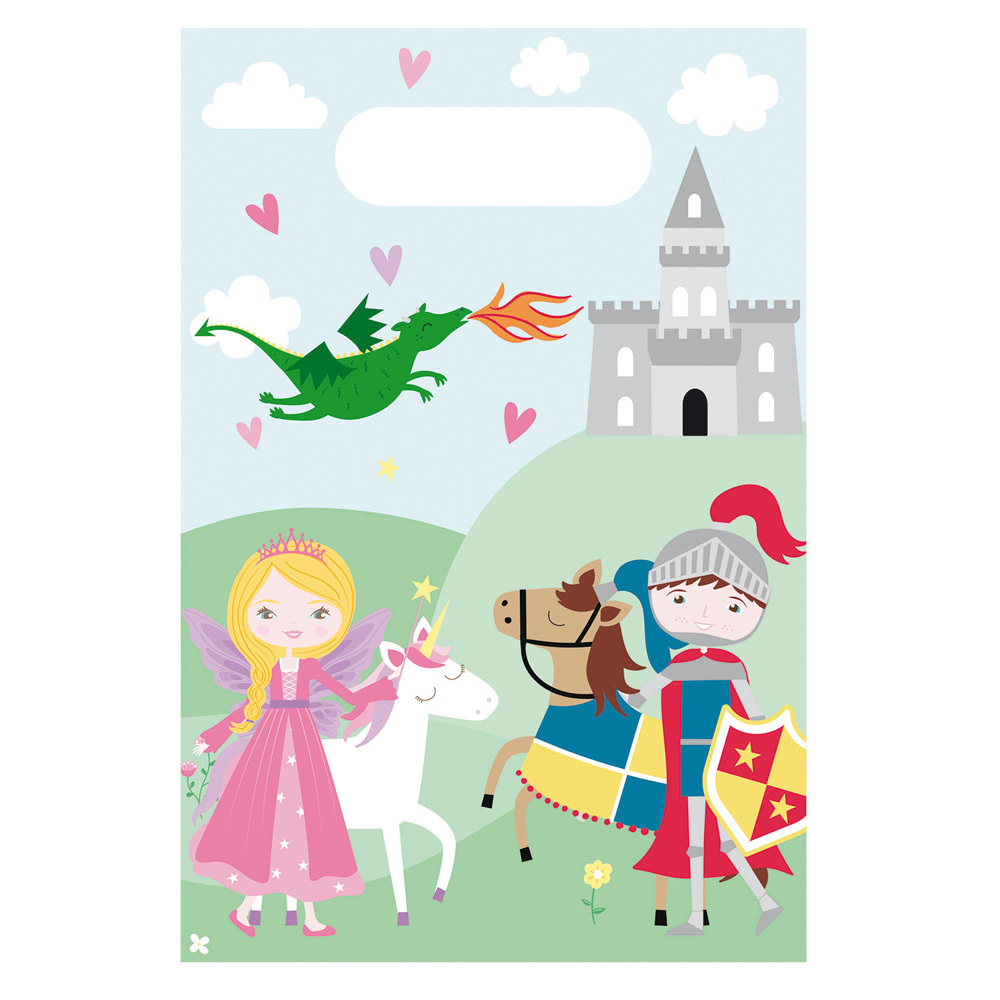Amscan "Princesa y Caballero" Decoración Fiesta Niños Cumpleaños Vajilla Desechable - Imagen 20 de 24