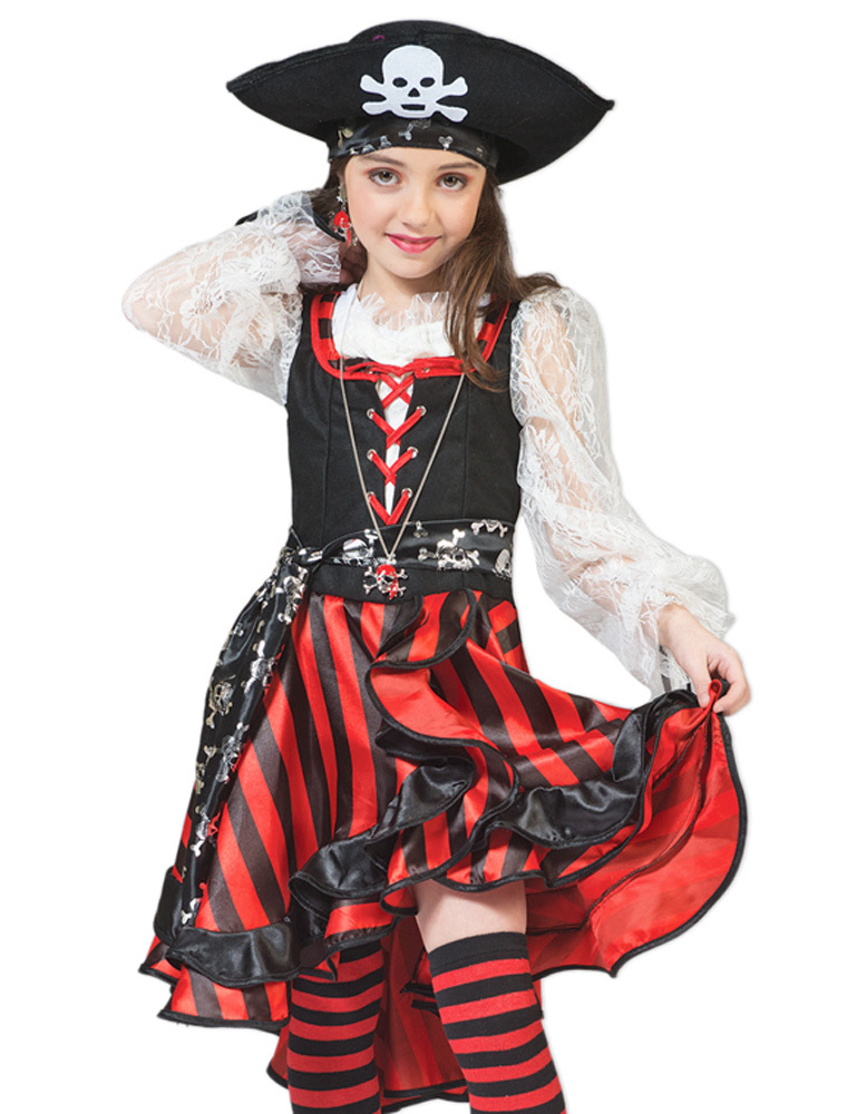 Disfraz de pirata "Peppina" para niña | Disfraz de pirata infantil - Imagen 17 de 19