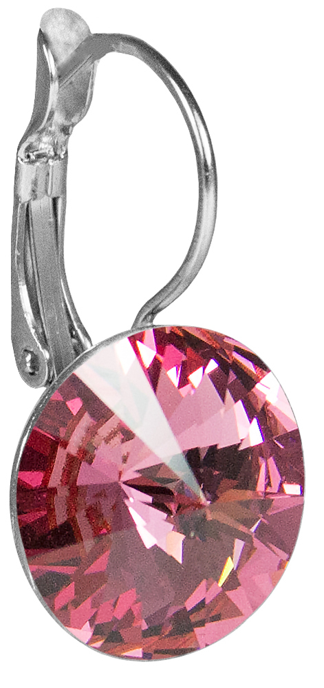 LUISIA Ohrringe Rivoli mit Kristallen von Swarovski - 12 mm - Strass Ohrhänger