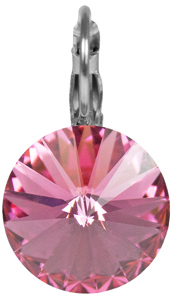 LUISIA Ohrringe Rivoli mit Kristallen von Swarovski - 12 mm - Strass Ohrhänger