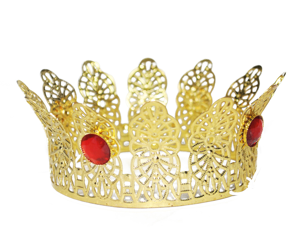 Corona de princesa dorada a elegir - Disfraz de cuento de hadas Reina Rey Rana - Imagen 18 de 19