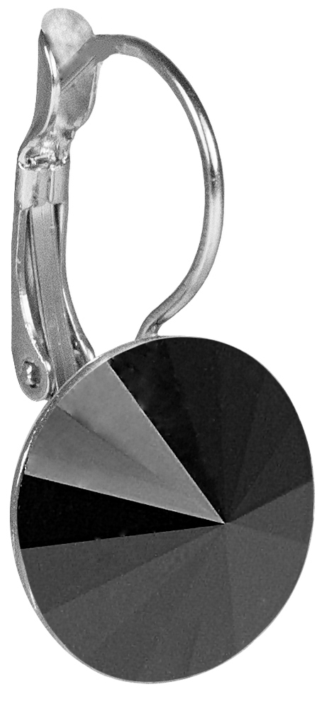 LUISIA Ohrringe Rivoli mit Kristallen von Swarovski - 14 mm - Strass Ohrhänger