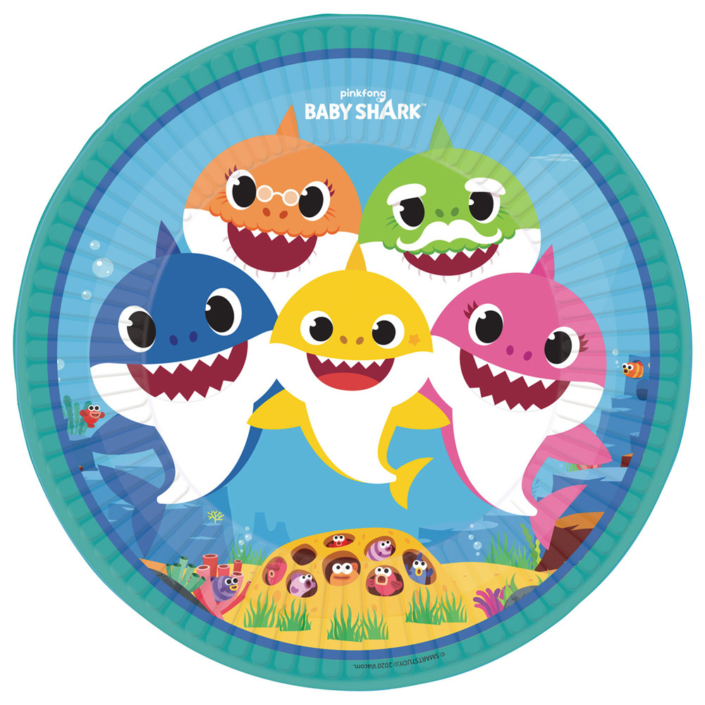 Amscan "Baby Shark" - Tiburón Niños Cumpleaños Decoración Fiesta Vajilla Fiesta - Imagen 10 de 13