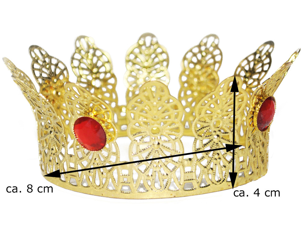 Corona de princesa dorada a elegir - Disfraz de cuento de hadas Reina Rey Rana - Imagen 19 de 19